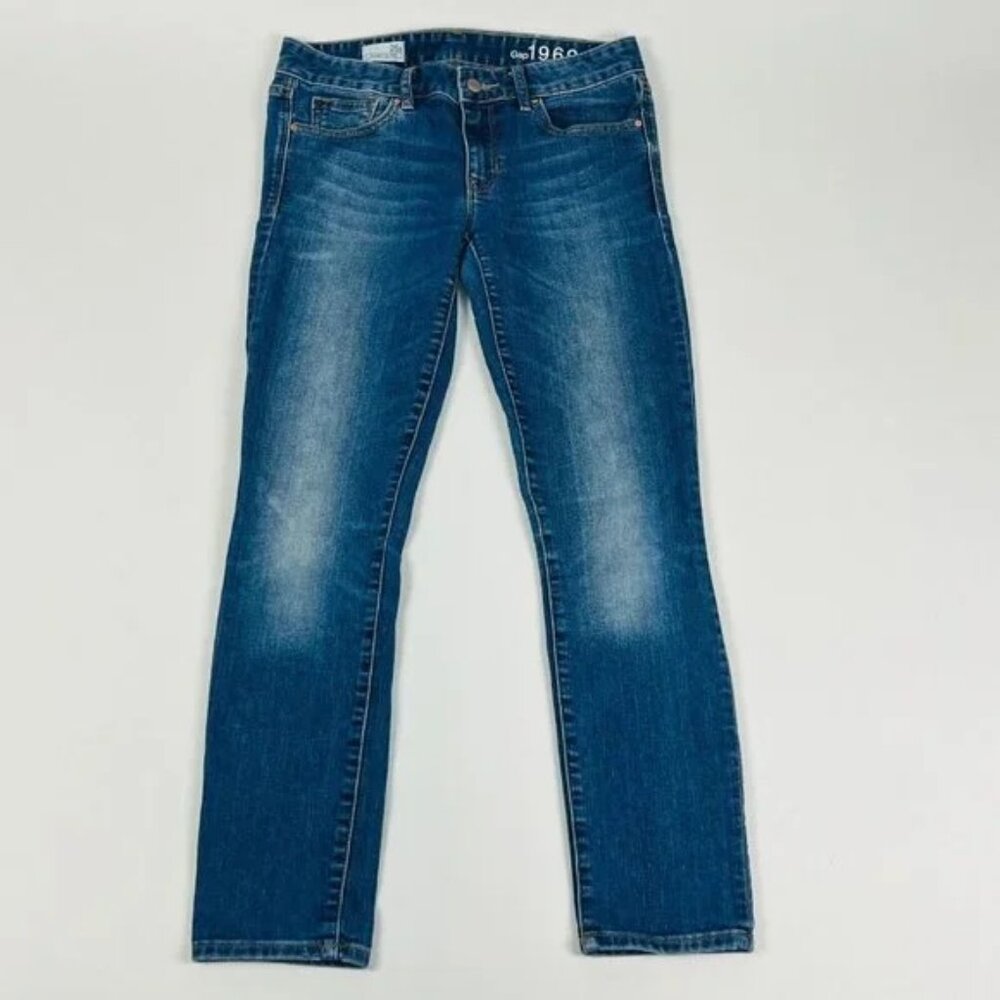 Gap 1969 Always Skinny Women's Jeans Size 26s Blue Stretch Medium Wash GUC